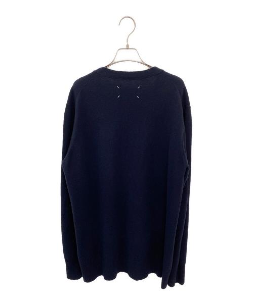 Maison Margiela（メゾンマルジェラ）Maison Margiela (メゾンマルジェラ) ニットカーディガン ネイビー サイズ:Ｍの古着・服飾アイテム