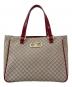 CELINE（セリーヌ）の古着「マカダム柄トートバッグ」｜レッド