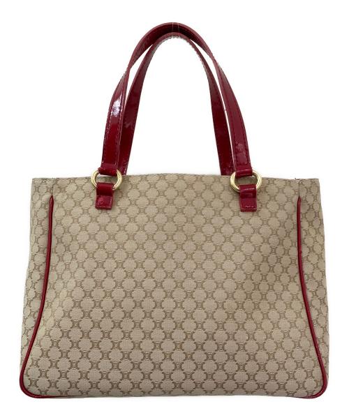 CELINE（セリーヌ）CELINE (セリーヌ) マカダム柄トートバッグ レッドの古着・服飾アイテム