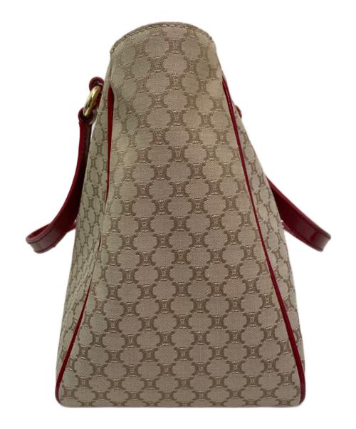 CELINE（セリーヌ）CELINE (セリーヌ) マカダム柄トートバッグ レッドの古着・服飾アイテム