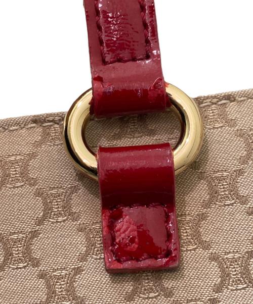 CELINE（セリーヌ）CELINE (セリーヌ) マカダム柄トートバッグ レッドの古着・服飾アイテム