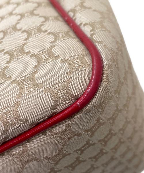 CELINE（セリーヌ）CELINE (セリーヌ) マカダム柄トートバッグ レッドの古着・服飾アイテム