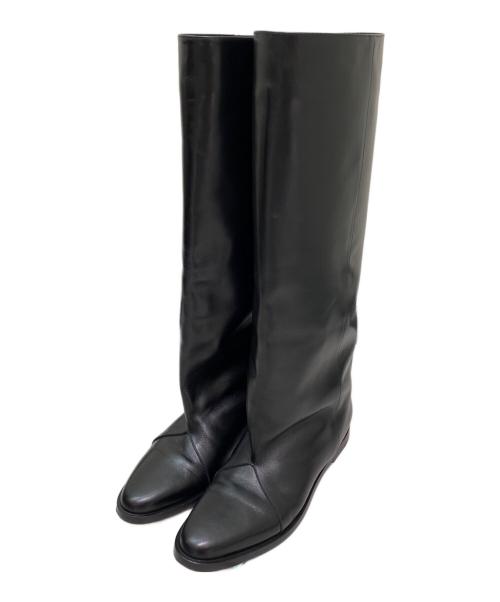 VERO CUOIO（ベロクオイオ）VERO CUOIO (ベロクオイオ) ロングブーツ ブラック サイズ:37の古着・服飾アイテム