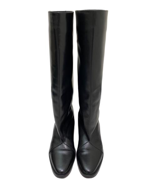 VERO CUOIO（ベロクオイオ）VERO CUOIO (ベロクオイオ) ロングブーツ ブラック サイズ:37の古着・服飾アイテム