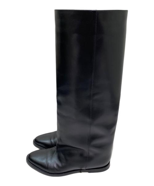 VERO CUOIO（ベロクオイオ）VERO CUOIO (ベロクオイオ) ロングブーツ ブラック サイズ:37の古着・服飾アイテム