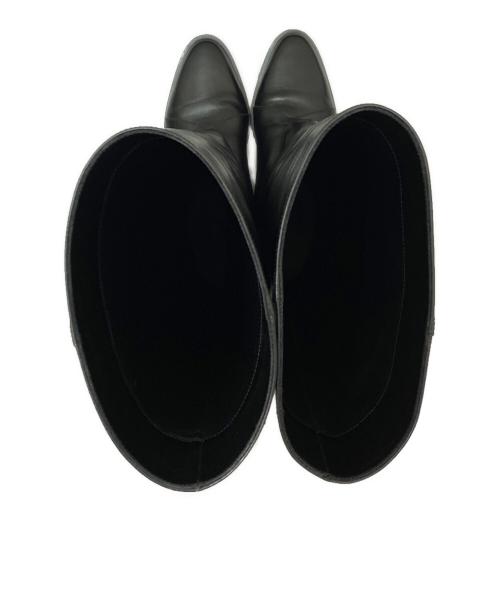 VERO CUOIO（ベロクオイオ）VERO CUOIO (ベロクオイオ) ロングブーツ ブラック サイズ:37の古着・服飾アイテム