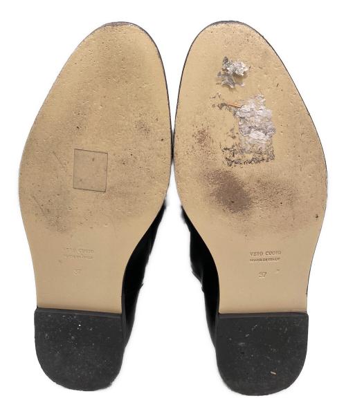 VERO CUOIO（ベロクオイオ）VERO CUOIO (ベロクオイオ) ロングブーツ ブラック サイズ:37の古着・服飾アイテム