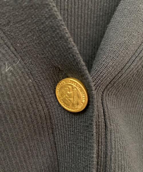 MUSE de Deuxieme Classe（ミューズ ドゥーズィエム クラス）MUSE de Deuxieme Classe (ミューズ ドゥーズィエム クラス) DINER RIB Vネックカーディガン ブラック サイズ:-の古着・服飾アイテム