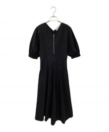 PROENZA SCHOULER（プロエンザ スクーラー）の古着「パフスリーブワンピース」｜ブラック