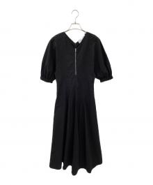 PROENZA SCHOULER（プロエンザ スクーラー）の古着「パフスリーブワンピース」｜ブラック