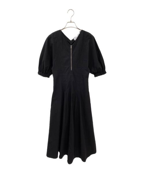 PROENZA SCHOULER（プロエンザ スクーラー）PROENZA SCHOULER (プロエンザ スクーラー) パフスリーブワンピース ブラックの古着・服飾アイテム