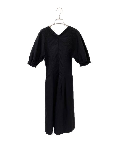 PROENZA SCHOULER（プロエンザ スクーラー）PROENZA SCHOULER (プロエンザ スクーラー) パフスリーブワンピース ブラックの古着・服飾アイテム