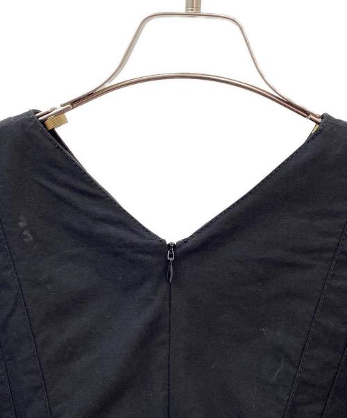 PROENZA SCHOULER（プロエンザ スクーラー）PROENZA SCHOULER (プロエンザ スクーラー) パフスリーブワンピース ブラックの古着・服飾アイテム