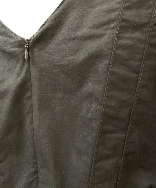 PROENZA SCHOULER（プロエンザ スクーラー）PROENZA SCHOULER (プロエンザ スクーラー) パフスリーブワンピース ブラックの古着・服飾アイテム