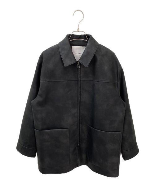 emmi（エミ）emmi (エミ) フェイクレザーダブルジップブルゾン ブラックの古着・服飾アイテム