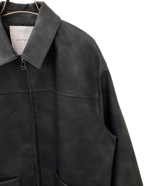 emmi（エミ）emmi (エミ) フェイクレザーダブルジップブルゾン ブラックの古着・服飾アイテム