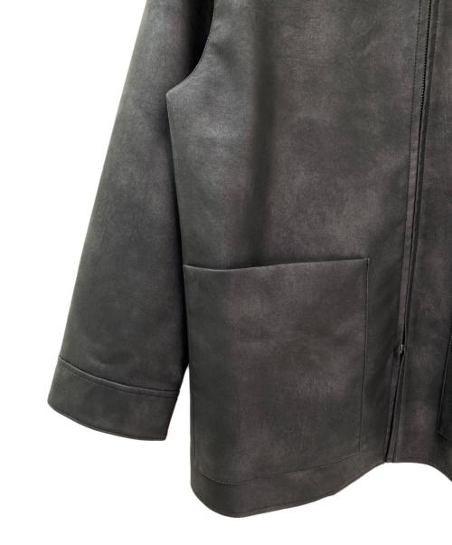 emmi（エミ）emmi (エミ) フェイクレザーダブルジップブルゾン ブラックの古着・服飾アイテム