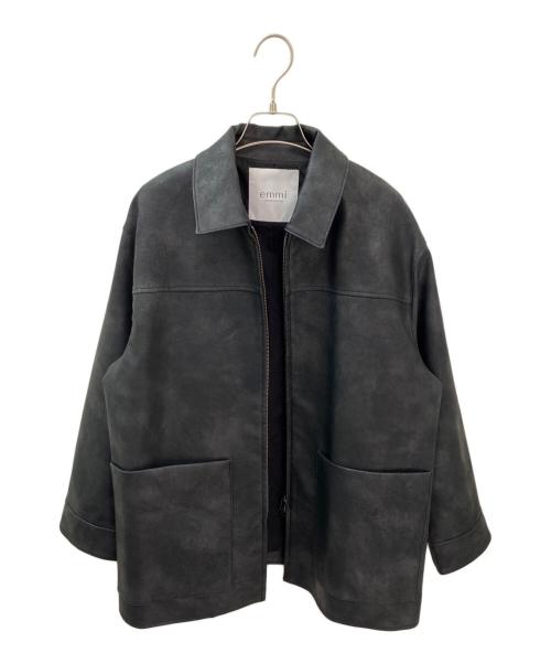 emmi（エミ）emmi (エミ) フェイクレザーダブルジップブルゾン ブラックの古着・服飾アイテム