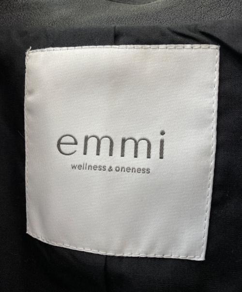 emmi（エミ）emmi (エミ) フェイクレザーダブルジップブルゾン ブラックの古着・服飾アイテム