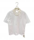 CARVENカルヴェン）の古着「クラシック ジャージー エンベリッシュド Tシャツ」｜ホワイト