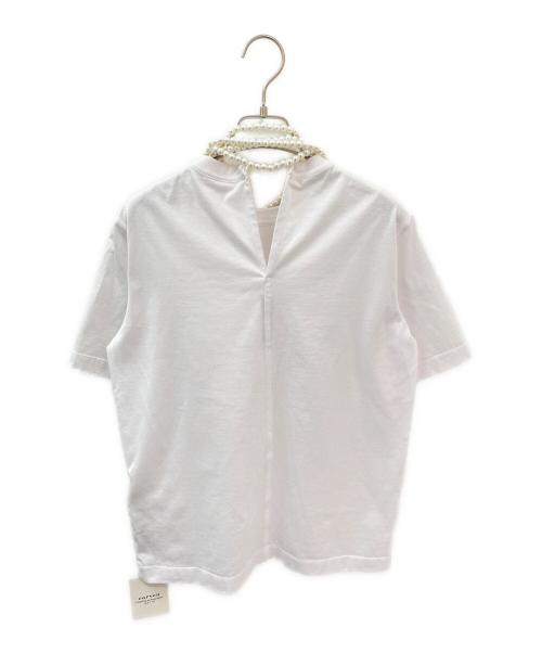 CARVEN（カルヴェン）CARVEN (カルヴェン) クラシック ジャージー エンベリッシュド Tシャツ ホワイト サイズ:XSの古着・服飾アイテム