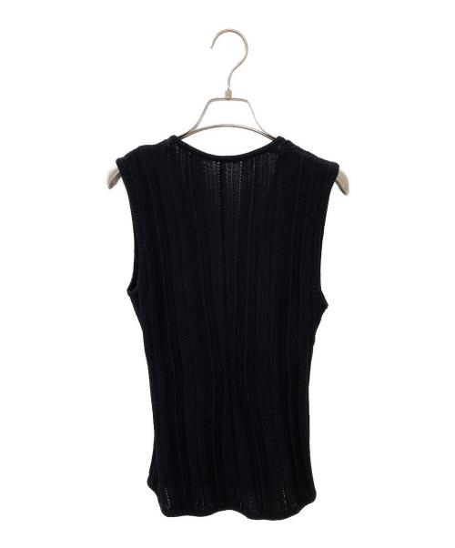 Mame Kurogouchi（マメクロゴウチ）Mame Kurogouchi (マメクロゴウチ) Drop Jacquard Knitted Vest ブラック サイズ:2の古着・服飾アイテム