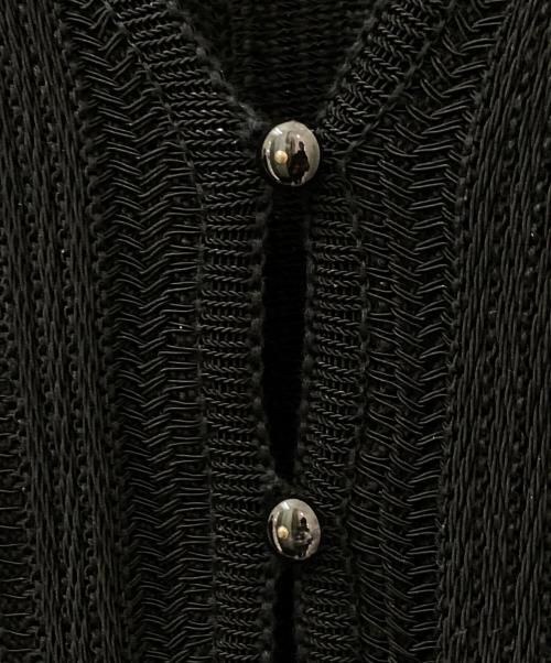 Mame Kurogouchi（マメクロゴウチ）Mame Kurogouchi (マメクロゴウチ) Drop Jacquard Knitted Vest ブラック サイズ:2の古着・服飾アイテム