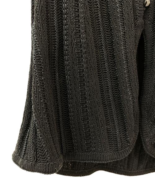 Mame Kurogouchi（マメクロゴウチ）Mame Kurogouchi (マメクロゴウチ) Drop Jacquard Knitted Vest ブラック サイズ:2の古着・服飾アイテム