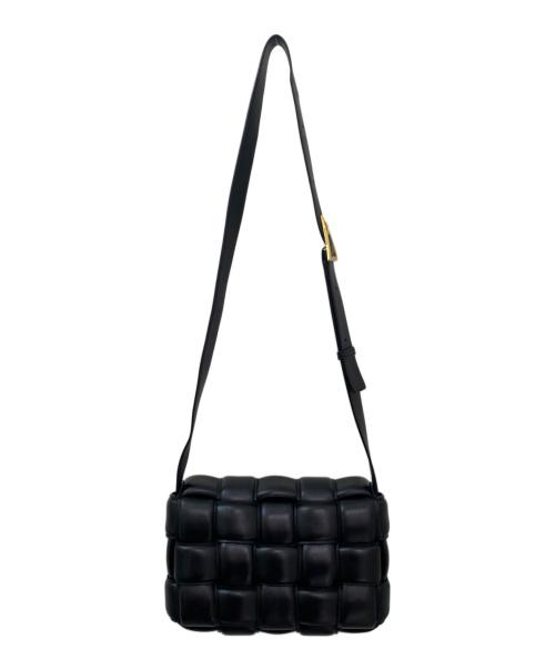 BOTTEGA VENETA（ボッテガベネタ）BOTTEGA VENETA (ボッテガベネタ) マキシイントレチャートパデットカセット ブラックの古着・服飾アイテム