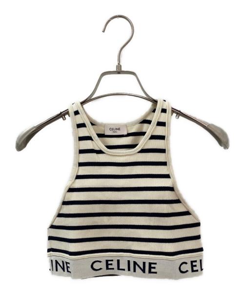 CELINE（セリーヌ）CELINE (セリーヌ) CELINE アスリート ブラ  ホワイト サイズ:XSの古着・服飾アイテム