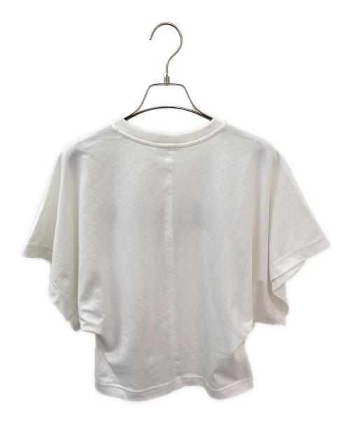 ALAIA（アライア）ALAIA (アライア) ロゴ刺繍ワイドスリーブTシャツ ホワイト サイズ:38の古着・服飾アイテム