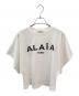 ALAIA（アライア）の古着「ロゴ刺繍ワイドスリーブTシャツ」｜ホワイト