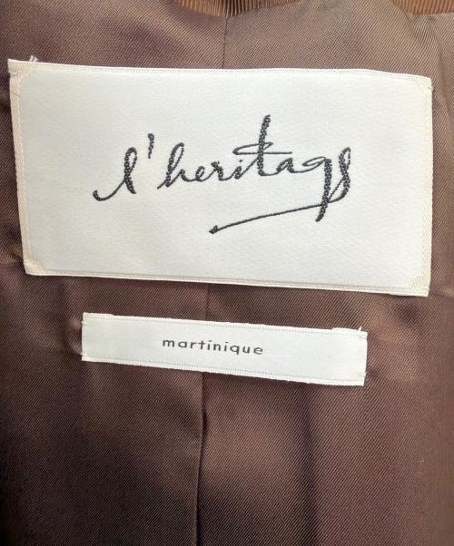 l'heritage martinique（レリタージュ マルティニーク）l'heritage martinique (レリタージュ マルティニーク) ファーブルゾン ブラウン サイズ:-の古着・服飾アイテム