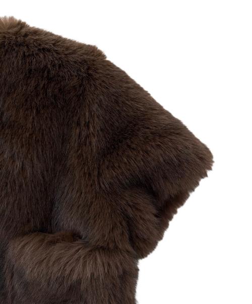 l'heritage martinique（レリタージュ マルティニーク）l'heritage martinique (レリタージュ マルティニーク) ファーブルゾン ブラウン サイズ:-の古着・服飾アイテム