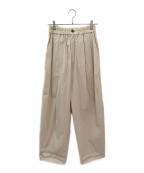 BABYLONEバビロン）の古着「タックパンツ」｜ベージュ