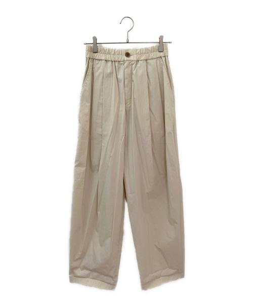 BABYLONE（バビロン）BABYLONE (バビロン) タックパンツ ベージュ サイズ:Fの古着・服飾アイテム