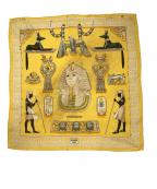 HERMESエルメス）の古着「シルクスカーフ」｜イエロー