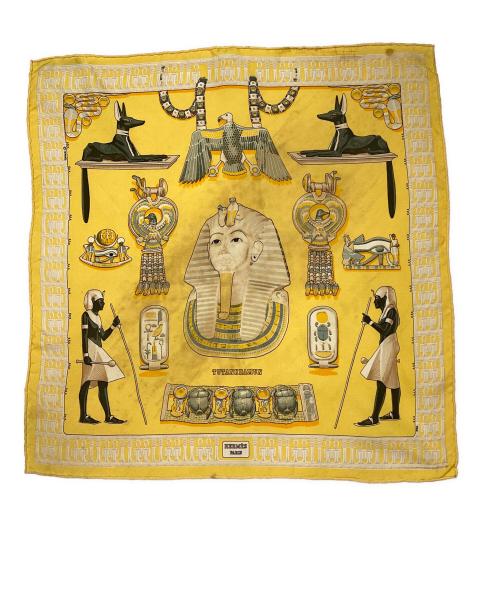 HERMES（エルメス）HERMES (エルメス) シルクスカーフ イエロー サイズ:40の古着・服飾アイテム