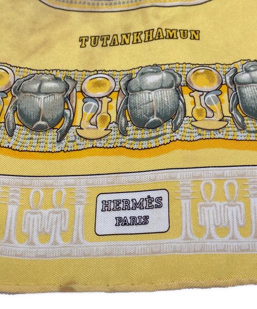 HERMES（エルメス）HERMES (エルメス) シルクスカーフ イエロー サイズ:40の古着・服飾アイテム
