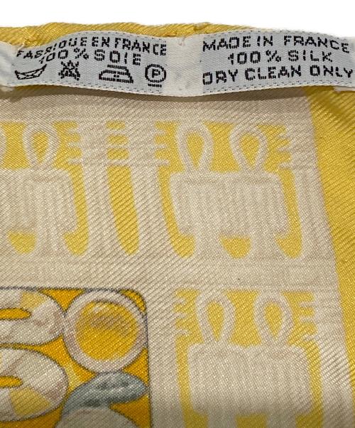 HERMES（エルメス）HERMES (エルメス) シルクスカーフ イエロー サイズ:40の古着・服飾アイテム