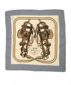 HERMESエルメス）の古着「シルクスカーフ」｜ブルー×ホワイト