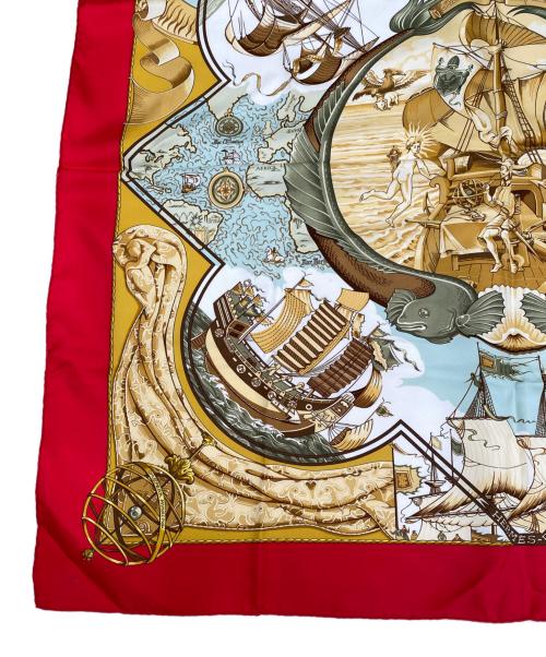 HERMES（エルメス）HERMES (エルメス) カレ90 レッド サイズ:90の古着・服飾アイテム