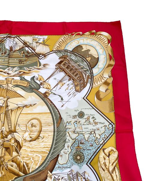 HERMES（エルメス）HERMES (エルメス) カレ90 レッド サイズ:90の古着・服飾アイテム