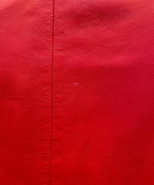 CHANEL（シャネル）CHANEL (シャネル) レザージャケット レッド サイズ:38の古着・服飾アイテム