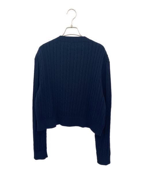 PRADA（プラダ）PRADA (プラダ) ロゴニット ネイビー サイズ:42の古着・服飾アイテム
