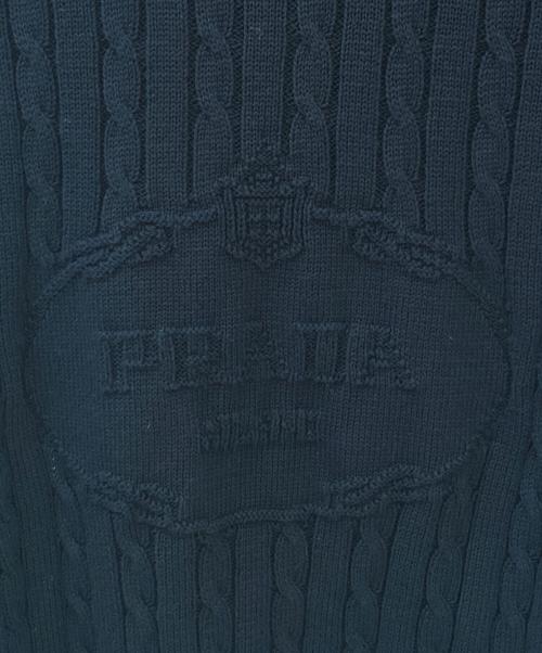 PRADA（プラダ）PRADA (プラダ) ロゴニット ネイビー サイズ:42の古着・服飾アイテム