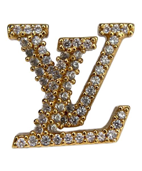 LOUIS VUITTON（ルイ ヴィトン）LOUIS VUITTON (ルイ ヴィトン) ピアス･LV アイコニック ストラス ゴールドの古着・服飾アイテム