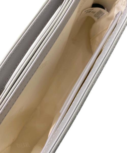 DIESEL（ディーゼル）DIESEL (ディーゼル) グリッター ロゴ ショルダーバッグ シルバーの古着・服飾アイテム