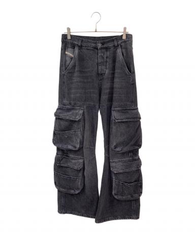 中古・古着通販】DIESEL (ディーゼル) d-sire cargo pants ブラック