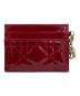 Christian Dior（クリスチャン ディオール）の古着「Lady Dior Freesia カードホルダー」｜レッド